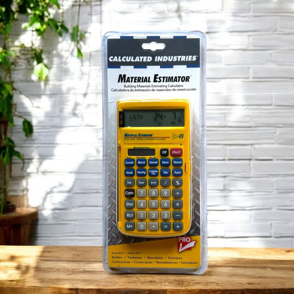 Calculated Industries Model 4019 Building Material Estimator Calculator